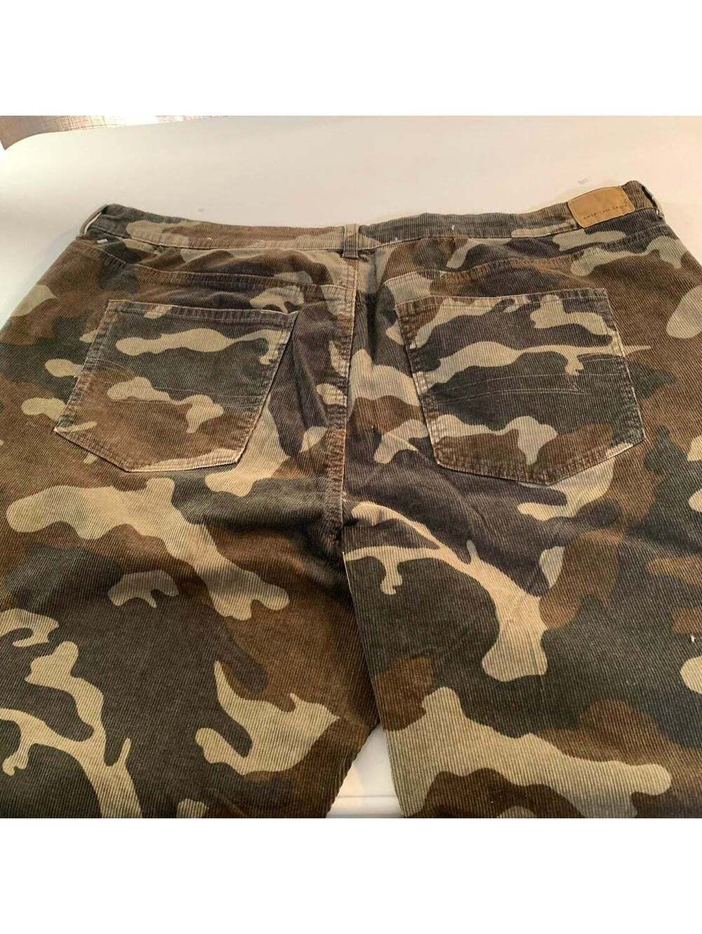 American Eagle Women's Plus Size 24 High Waist Corduroy Camo Mom Jeans - New w/ - Picture 5 of 11